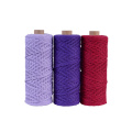 Customize pure cotton 3mm macrame cotton macrame cord for twisted Christmas